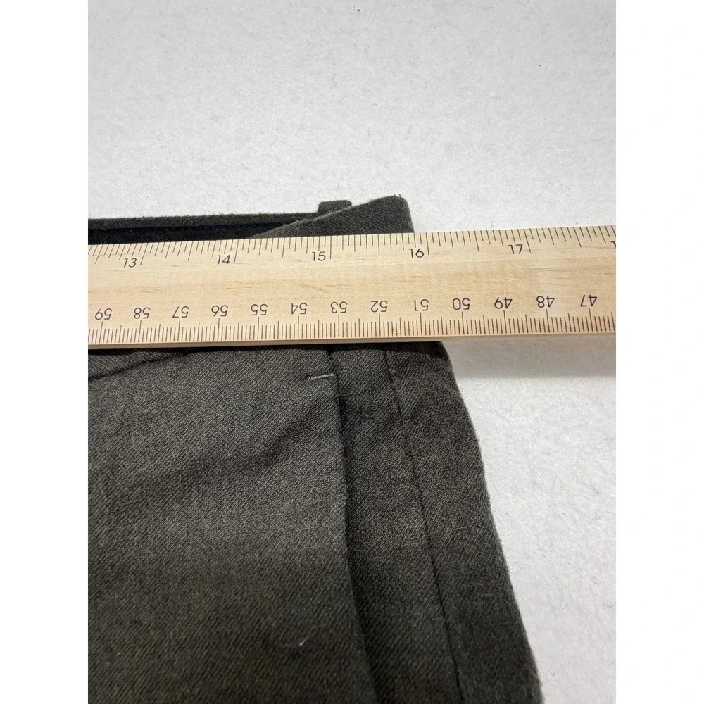 Theory Wool Cashmere Blend Trousers Size 31 Gray Brown Slim Business Pants